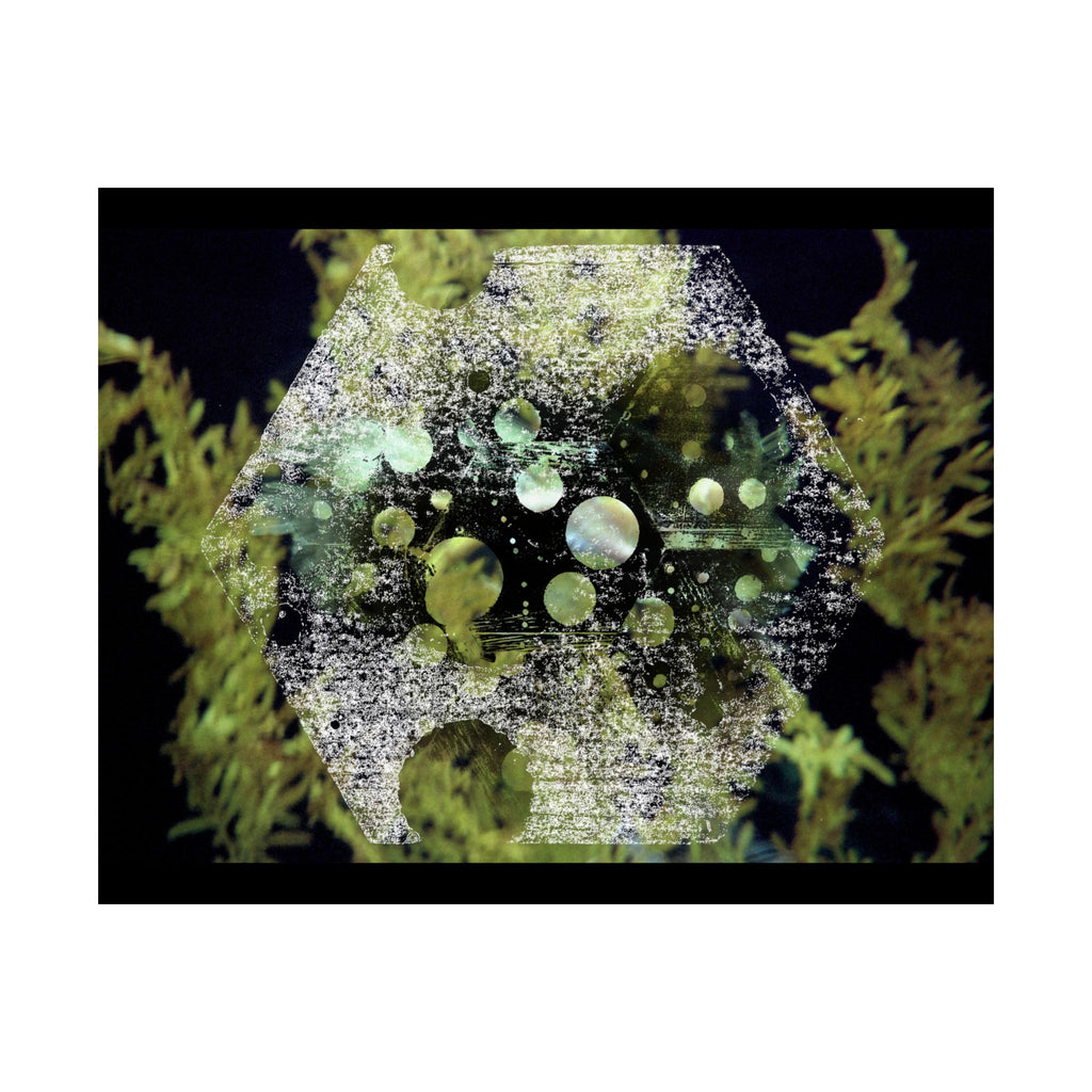 Abstract Green Geometry Matte Poster — Horizontal Wall Art