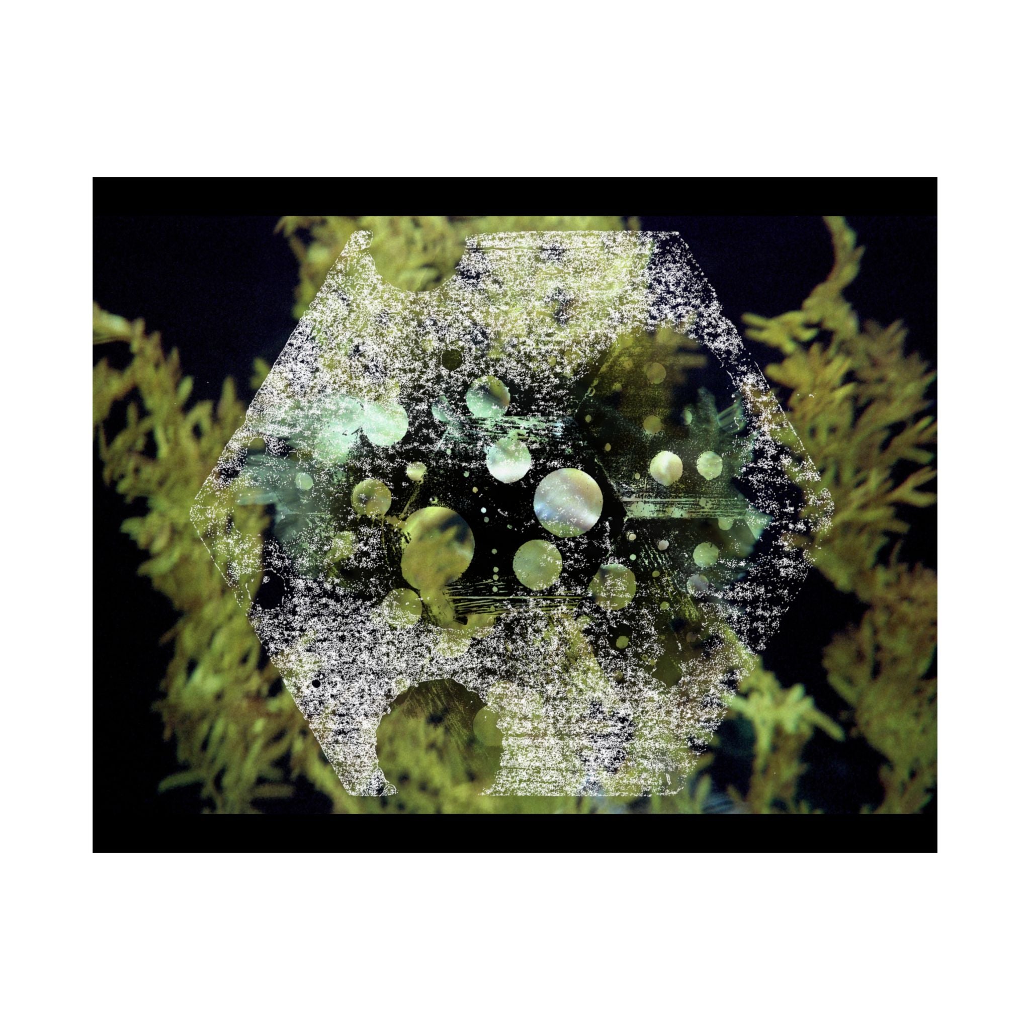 Abstract Green Geometry Matte Poster — Horizontal Wall Art