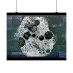 Abstract Moon Crater Matte Poster — Horizontal Wall Art