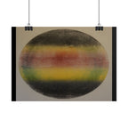 Abstract Color Band Poster — Retro Gradient Circle Wall Art