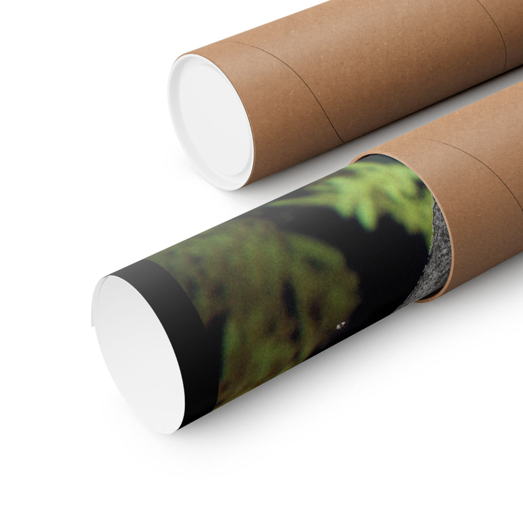 Abstract Botanical Moon Matte Horizontal Poster