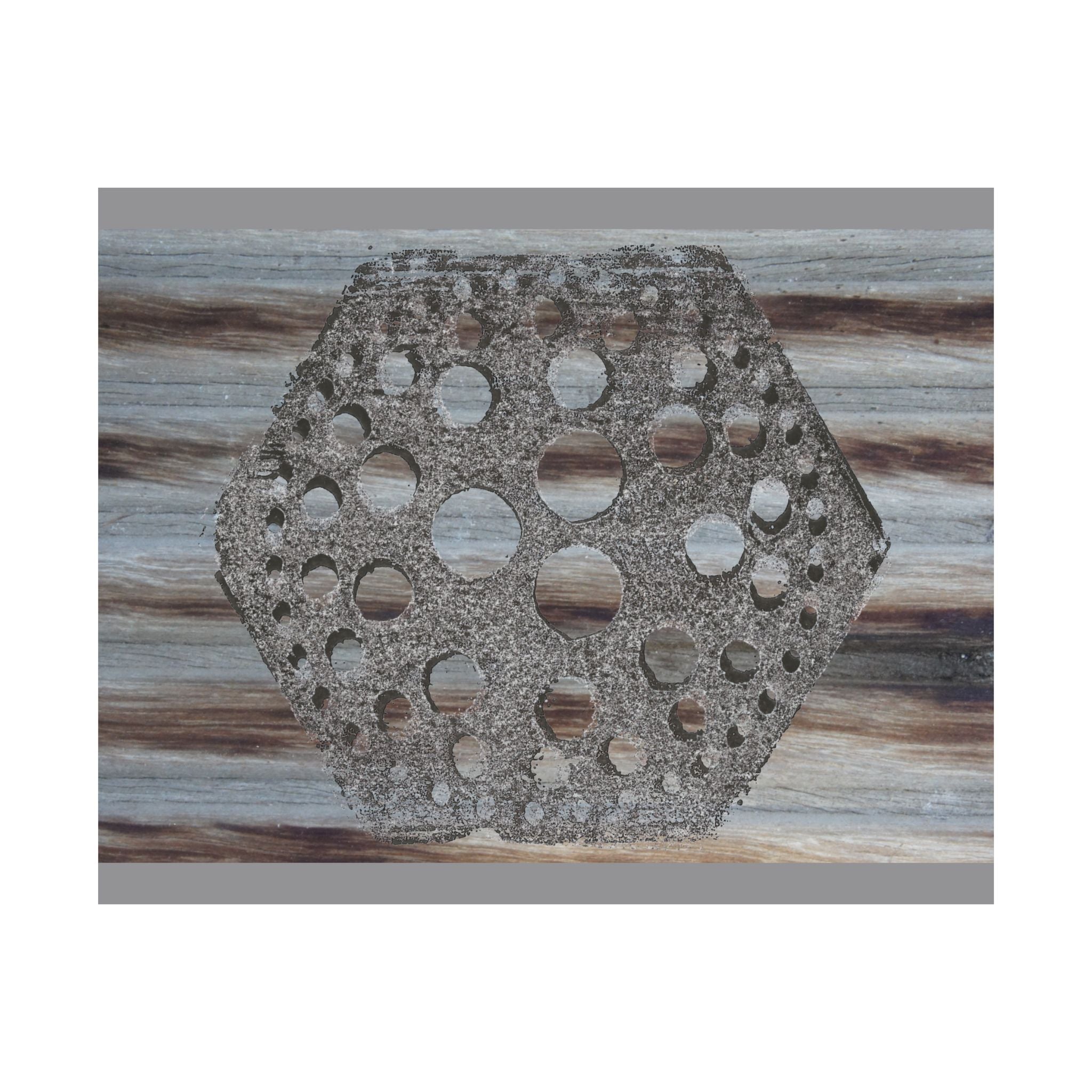 Rustic Honeycomb Poster Matte Vertical Poster | Hexagon Wall Art, Barn Wood Texture