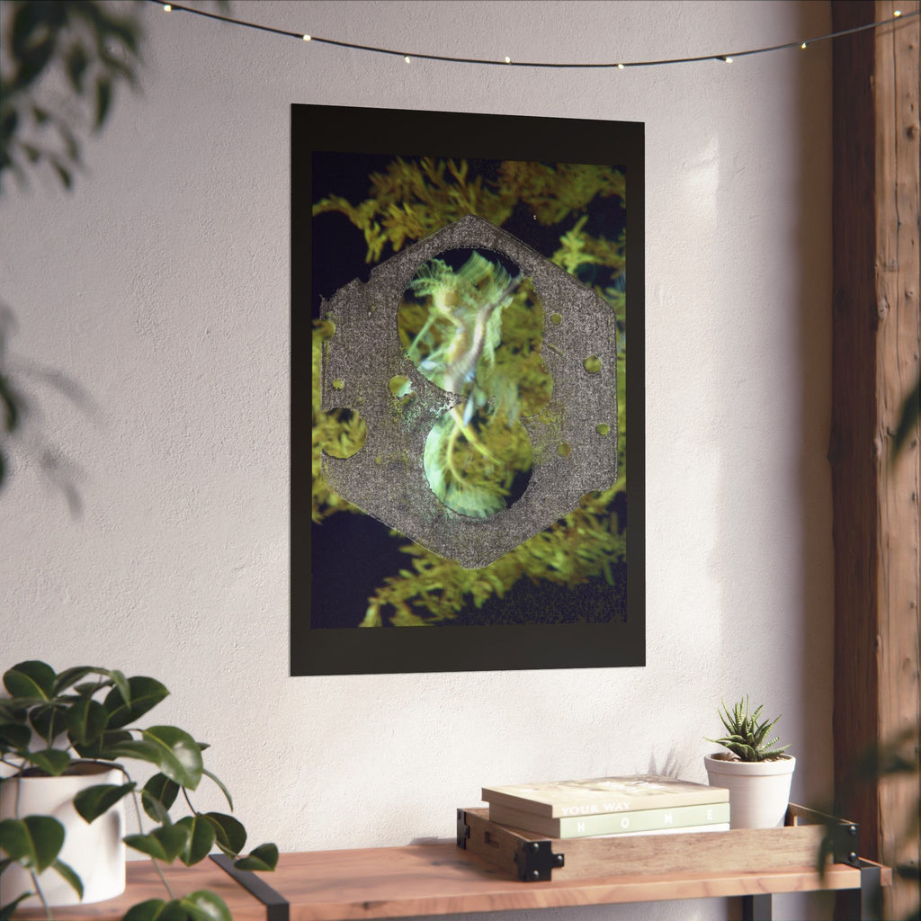 Abstract Hex Ring Poster | Matte Vertical Art Print