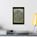 Geometric Hexagon Pattern Matte Poster | Botanical Leaf Texture
