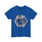 Hex Moon Graphic Tee Design Hex18 — Distressed Space Cheese Vintage Astronomy T-Shirt