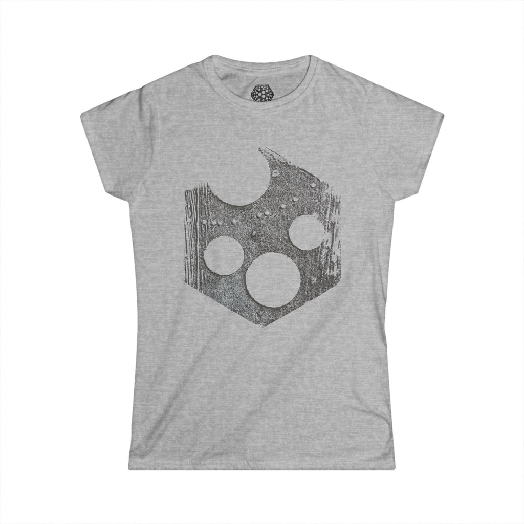 Women's Tee — Distressed Cheese Icon Graphic Shirt