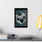 Abstract Celestial Texture Poster — Matte Vertical Wall Art