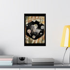 Matte Poster — Abstract Cosmic Hexagon Art Print