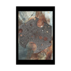 Abstract Rust & Stone Matte Poster — Industrial Geode Wall Art