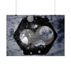 Abstract Celestial Hex Poster — Moody Space Wall Art