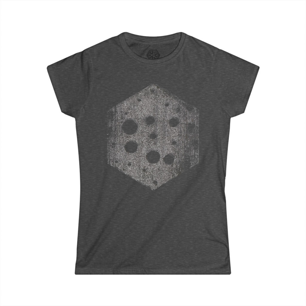 Women's Hexagon Dice Graphic Tee — Vintage Board Game T-Shirt