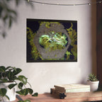 Abstracte poster met organische textuur en matte afwerking | Horizontale wanddecoratie, geïnspireerd op de natuur 