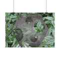Botanical Hexagon Print Poster — Green Leaf Horizontal Wall Art