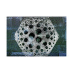 Abstract Geometric Hexagon Poster — Matte Horizontal Wall Art