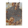 Rust Texture Poster — Industrial Abstract Vertical Wall Art