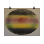 Abstract Rainbow Orb Matte Poster — Minimalist Horizontal Wall Art