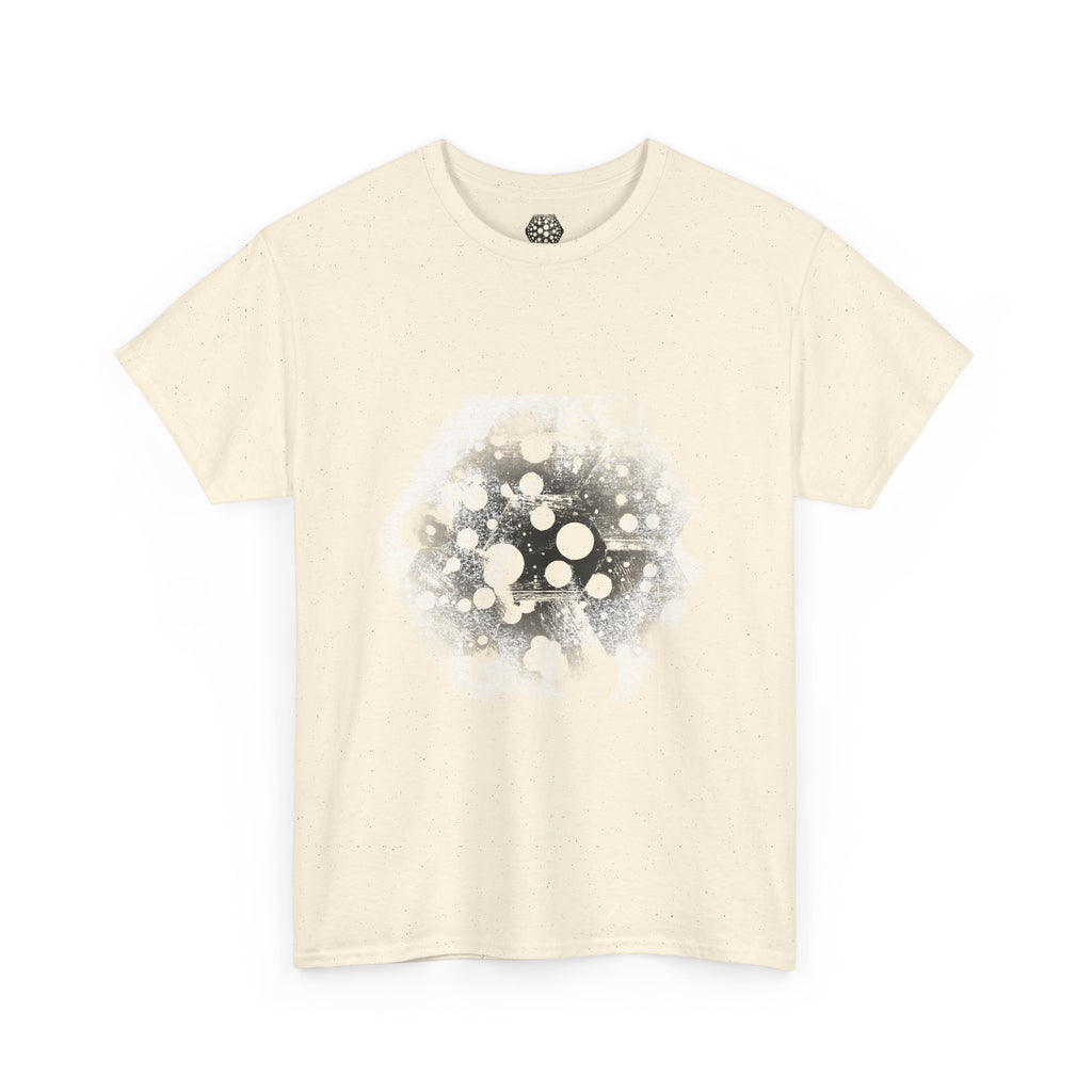 Hex Moon Graphic Tee Design Hex34 — Distressed Space Cheese Vintage Astronomy T-Shirt