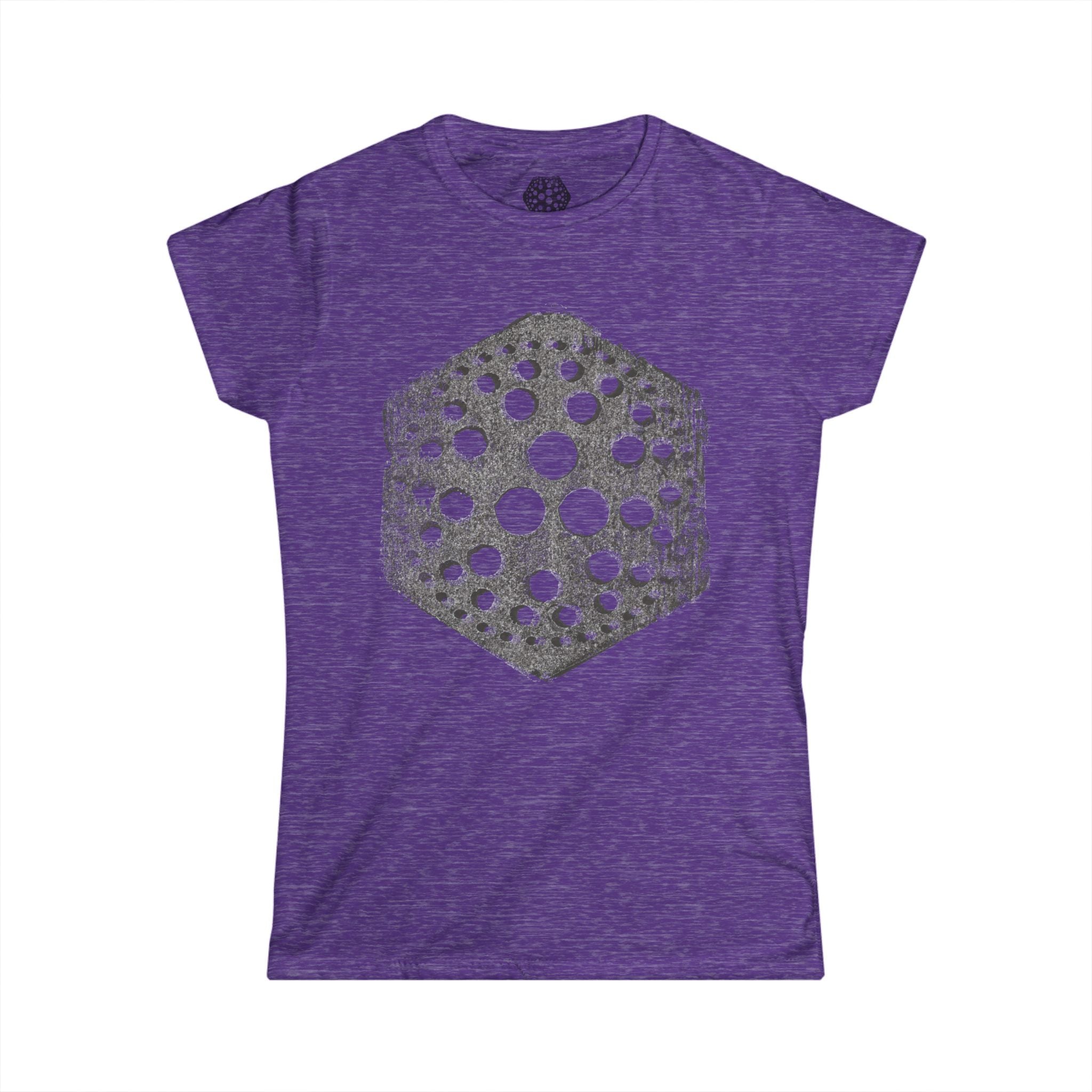 Hexagon Sea Urchin Tee — Vintage Dot Shell Graphic Dames T-shirt 