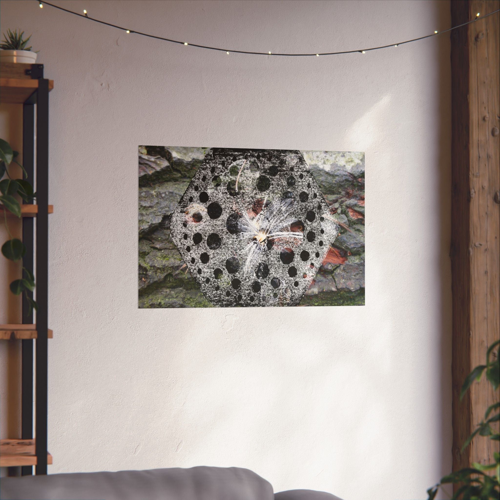 Dandelion Seed Macro Poster — Matte Horizontal Nature Wall Art