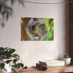 Abstract Hex Bolt Close-Up Matte Poster — Industrial Nature Wall Art