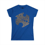 Women's T-Shirt — Vintage Grunge Cheese Slice Graphic Tee