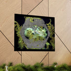 Abstracte poster met organische textuur en matte afwerking | Horizontale wanddecoratie, geïnspireerd op de natuur 
