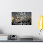 Abstract Urban Nightscape Poster — Matte Horizontal Art Print