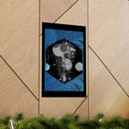 Abstract Cosmic Hex Poster — Matte Vertical Wall Art