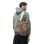 Abstract Marble Pattern Tote Bag — Neutral Honeycomb Bubble Design