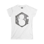 Snowman Hexagon Graphic Tee — Women's Winter Holiday Shirt