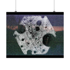 Abstract Moon Crater Matte Horizontal Poster — Surreal Celestial Art Print