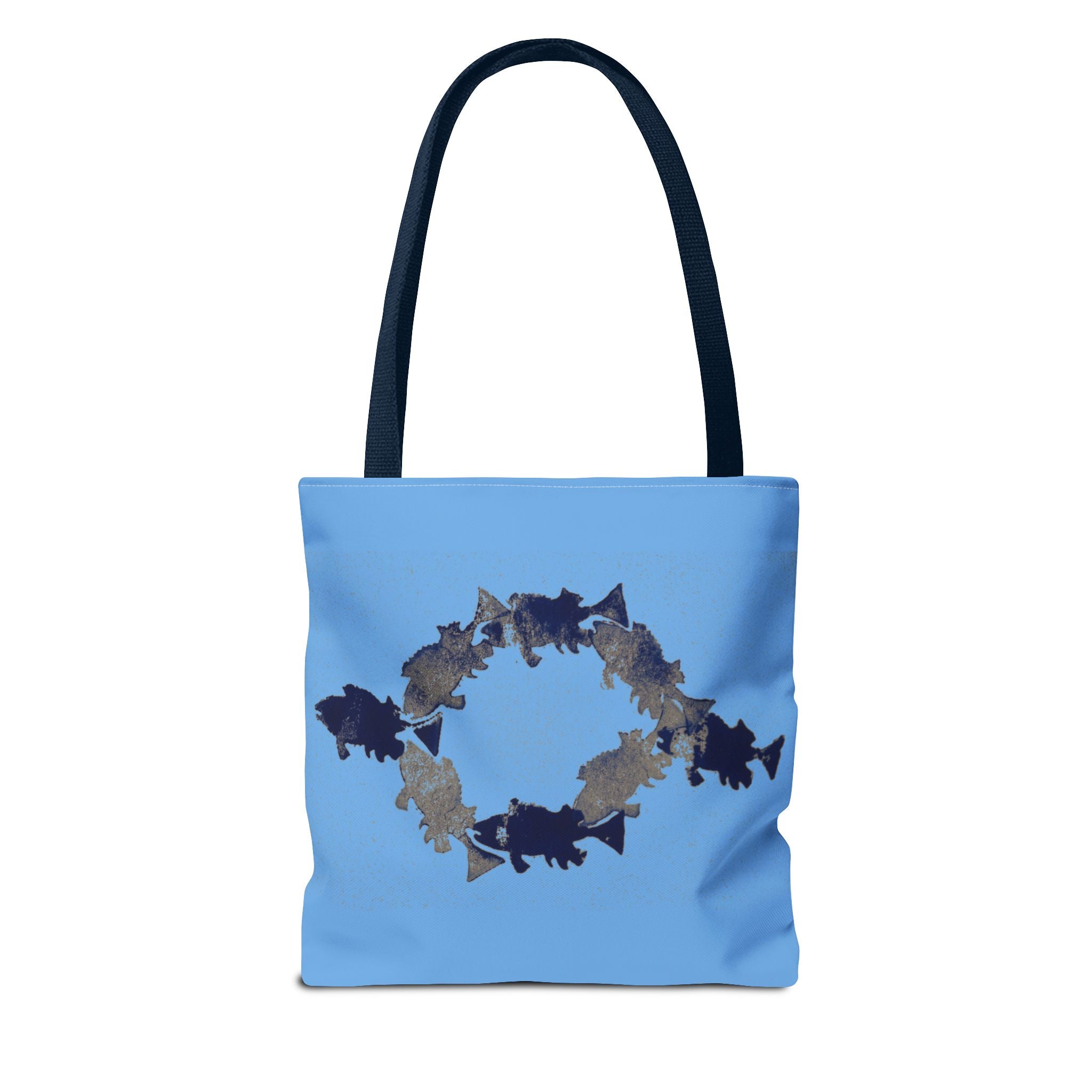 Shark Circle Tote Bag – Ocean Wildlife Canvas Tote