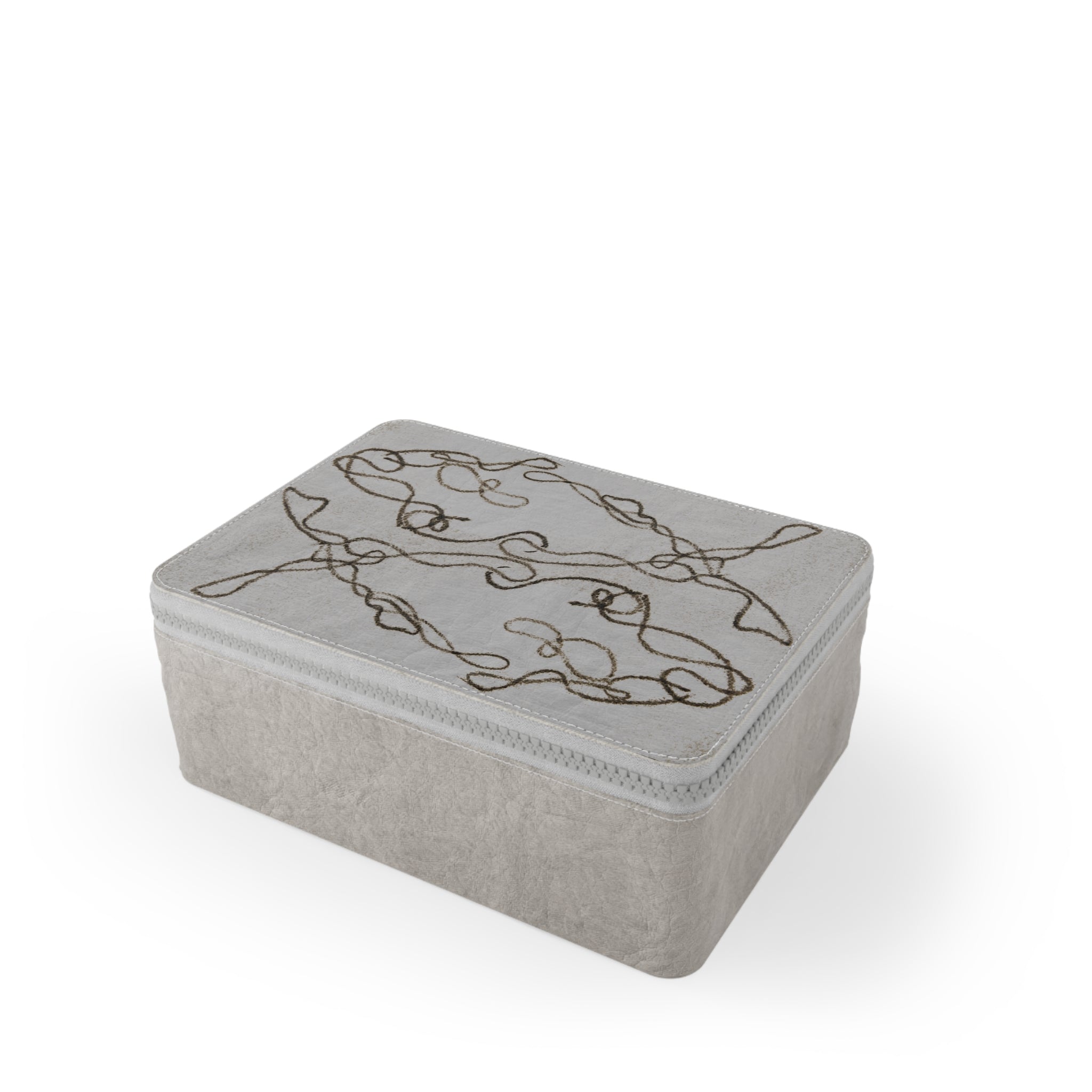 Paper Lunch Bag — Minimalist Abstract Line Art Reusable Lunch Sack