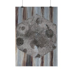 Abstracte maansteenposter — Verticale wanddecoratie 