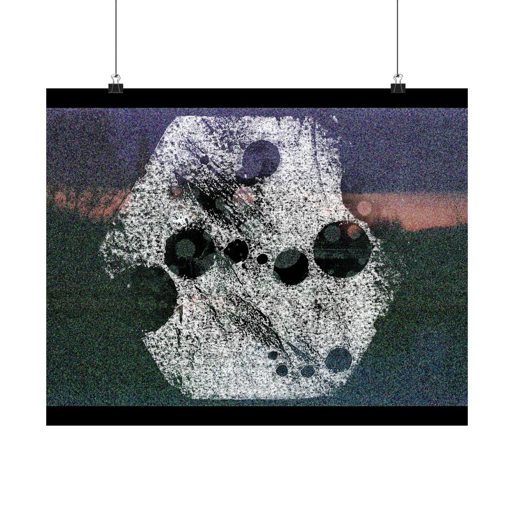 Abstract Cosmic Matte Poster — Surreal Moon Phases Wall Art