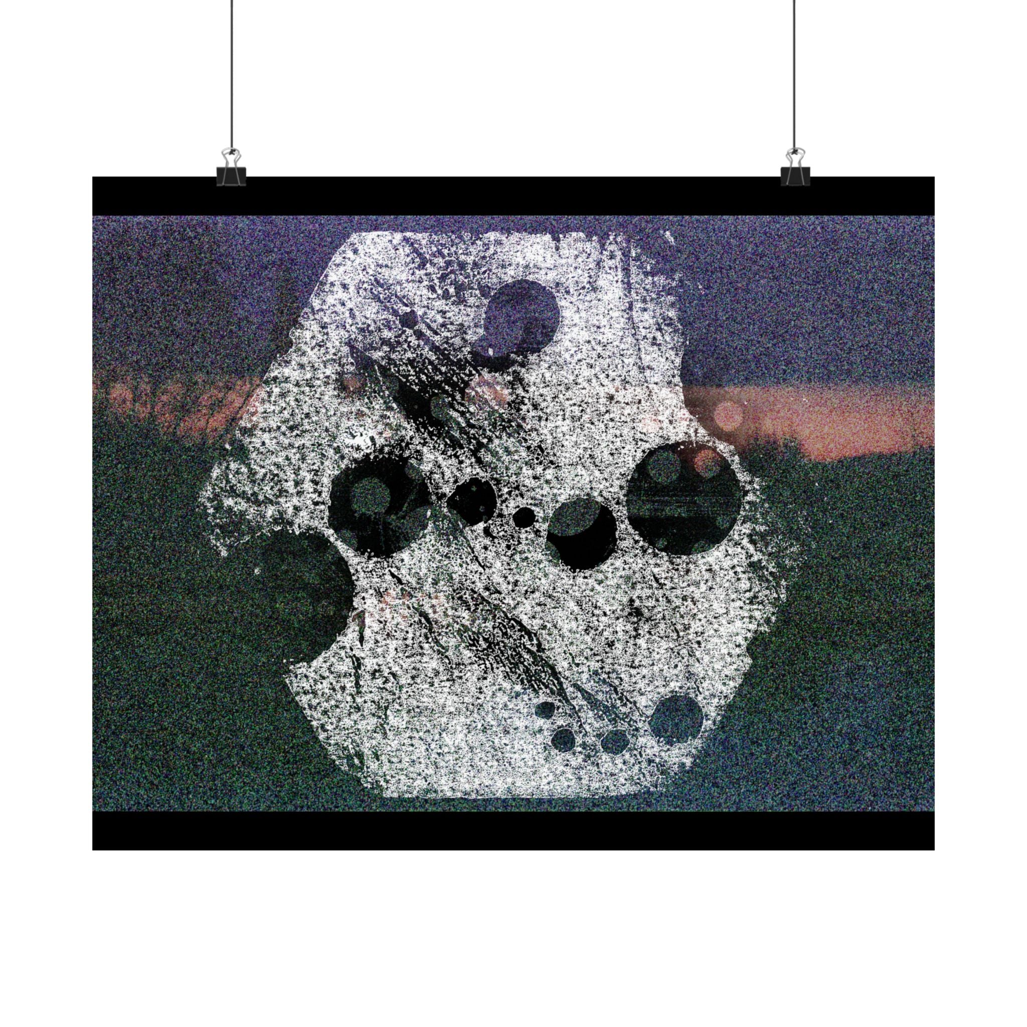 Abstract Cosmic Matte Poster — Surreal Moon Phases Wall Art