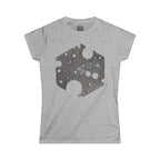 Women's T-Shirt — Vintage Grunge Cheese Slice Graphic Tee