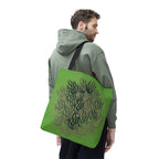 Green Abstract Coral Tote Bag – Ocean-Inspired All-Over Print Tote