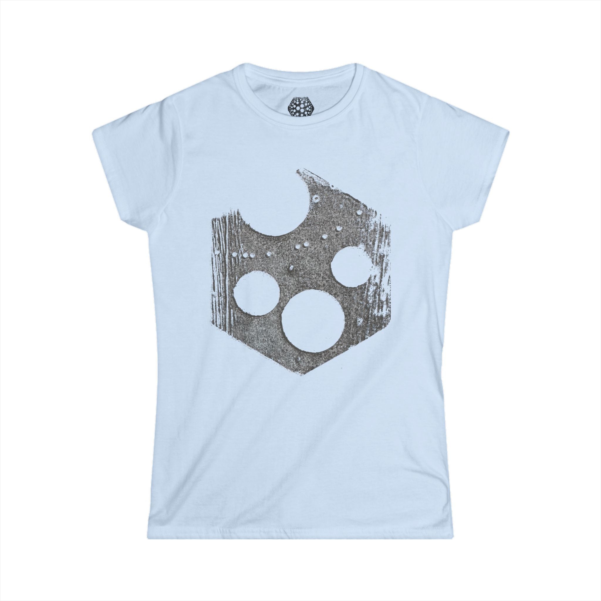 Damesshirt — Shirt met een verweerde kaasprint 