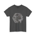 Hexagon Circles Graphic Tee — Digital Manual Print Art