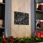 Abstract Black Bubble Matte Horizontal Poster — Modern Minimalist Wall Art