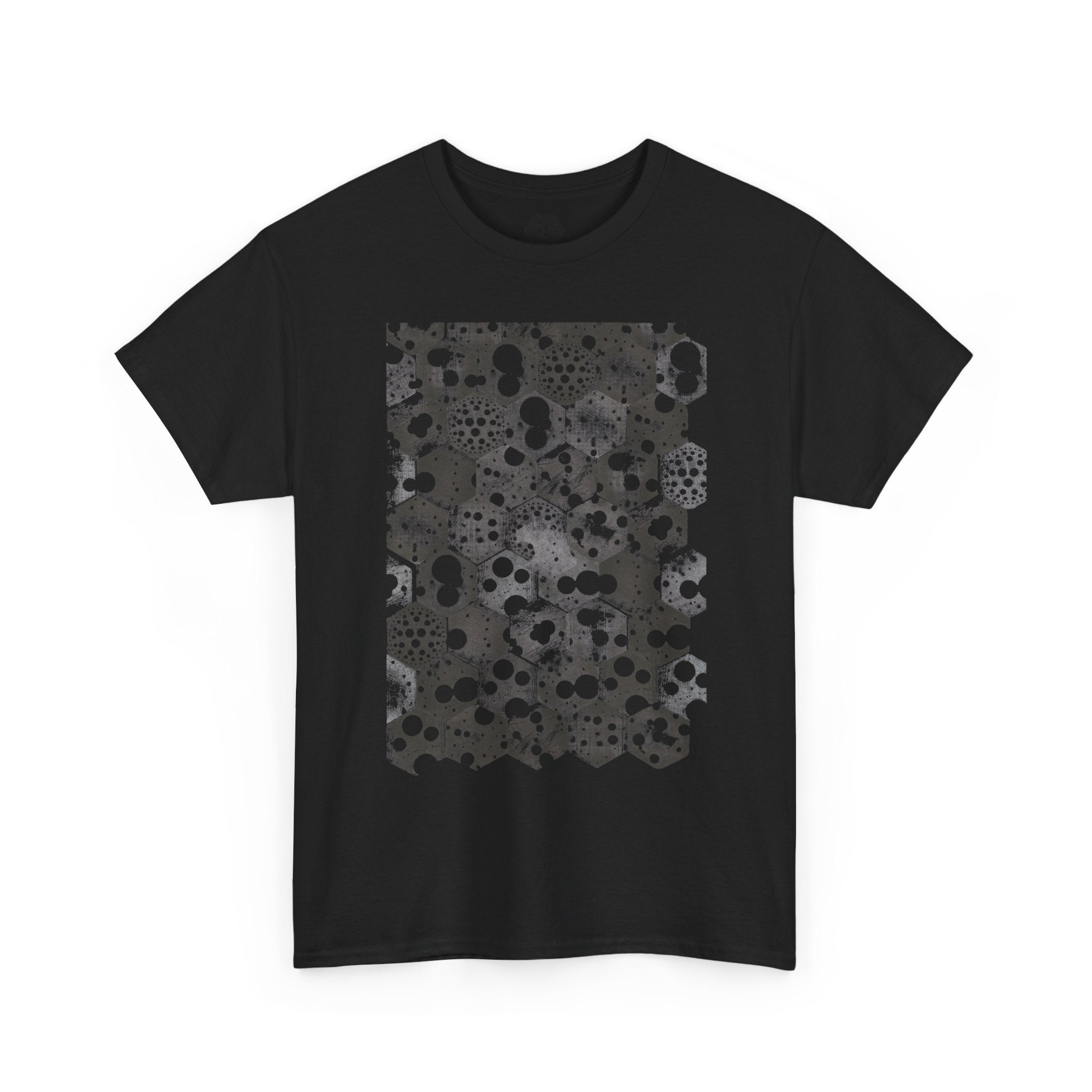 Hex Moon Graphic Tee — Distressed Space Cheese Vintage Astronomy T-Shirt