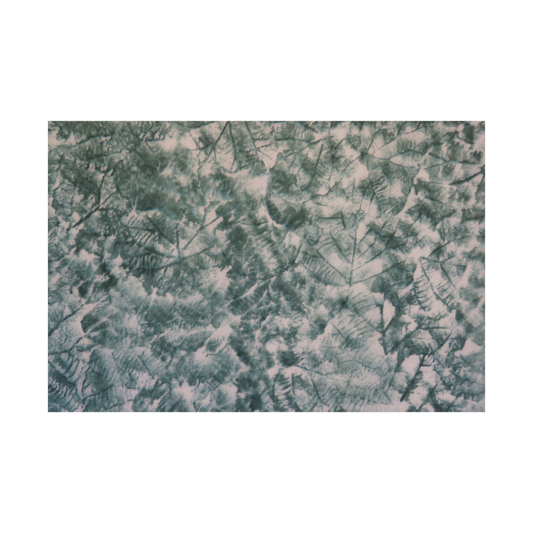 Poster met botanische textuur en matte afwerking — Horizontaal wanddecoratie met groen bladpatroon 