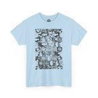 Hex Moon Graphic Tee — Distressed Space Cheese Vintage Astronomy T-Shirt