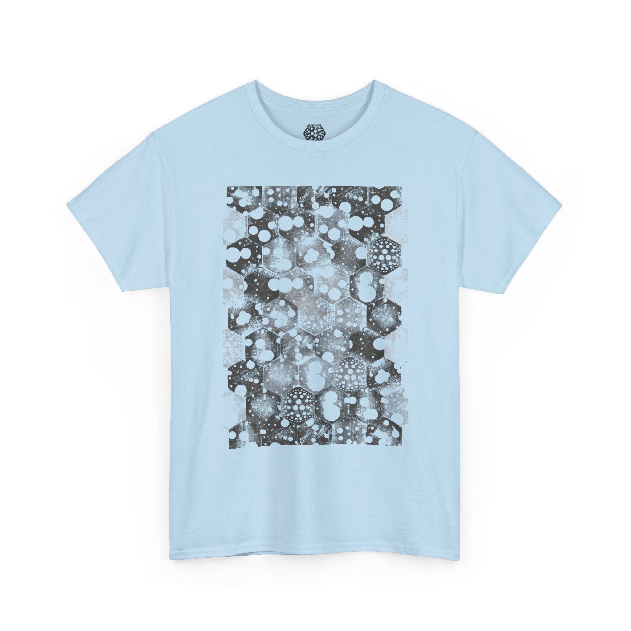 Hex Moon Graphic Tee — Distressed Space Cheese Vintage Astronomy T-Shirt