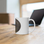 Ceramic Mug — Rustic Leaf Texture Coffee Cup (Nature-Inspired, Earthy Home Gift) - no 39