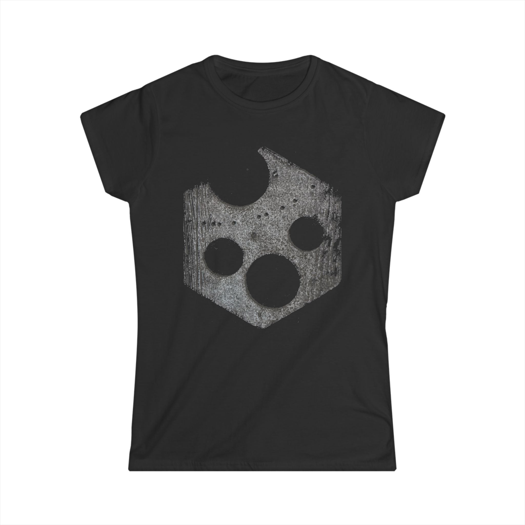 Damesshirt — Shirt met een verweerde kaasprint 