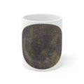 Ceramic Mug — Rustic Bronze Abstract Circle Coffee Cup - no 24
