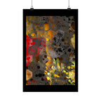 Abstract Bubble Texture Matte Poster — Modern Industrial Wall Art