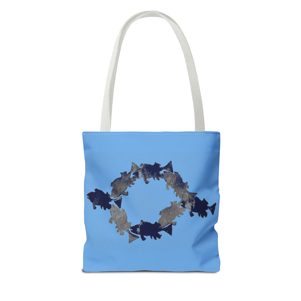 Shark Circle Tote Bag – Ocean Wildlife Canvas Tote